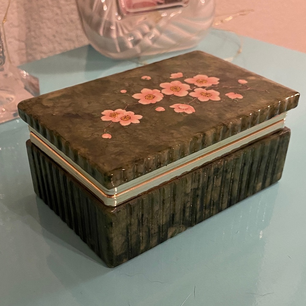 Green Marble Jewelry Box